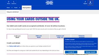 Halifax UK | Travel | Using Your Card Abroad