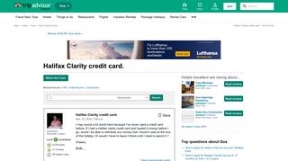Halifax Clarity credit card. - Goa Forum - TripAdvisor