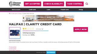 Halifax | Clarity Credit Card - In depth info & reviews | Choose Wisely