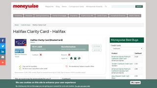 Halifax Clarity Card - Halifax | Moneywise