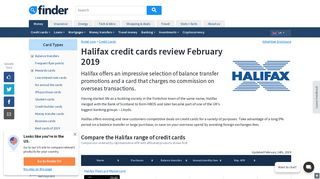 Halifax Credit Cards Review 2019 | finder uk - Finder.com