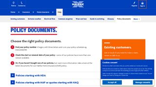 Halifax UK | Policy booklets | Home insurance