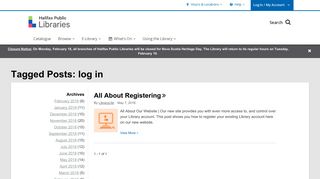log in (Tagged Posts) | Halifax Public Libraries