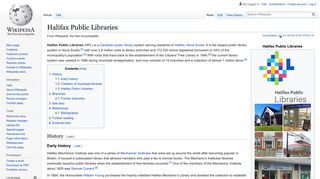 Halifax Public Libraries - Wikipedia