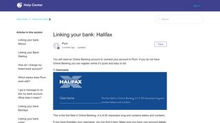 Linking your bank: Halifax – Help Center