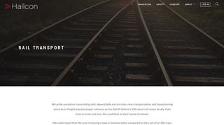 Rail Crew Transportation Services | Hallcon