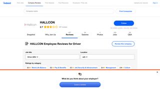 Working as a Driver at HALLCON: 193 Reviews | Indeed.com