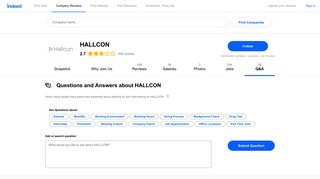 Questions and Answers about Working at HALLCON | Indeed.com