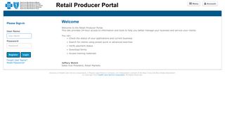 BCBS Retail Producer Portal - HCSC