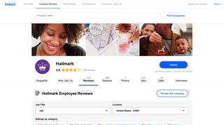 Working at Hallmark: 2,844 Reviews | Indeed.com