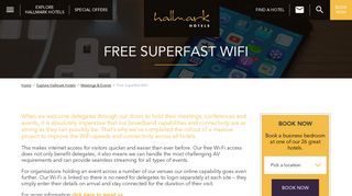 Hotel Meeting Rooms with Free Superfast WiFi | Hallmark Hotels