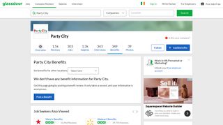 Party City Employee Benefits and Perks | Glassdoor.ie