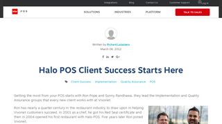 Halo POS Client Success Starts Here - Vivonet