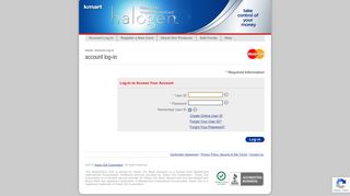 Account Login - Halogen Reloadable Prepaid MasterCard