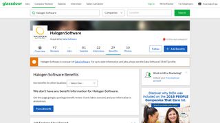 Halogen Software Employee Benefits and Perks | Glassdoor