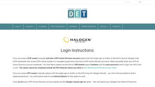 Halogen Log on – Department of Education & Training