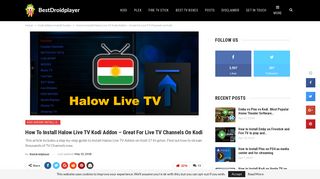 How to Install Halow Live TV Kodi Addon - Stream Live TV Channels