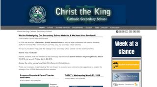 Christ the King Catholic Secondary School – Halton Catholic District ...