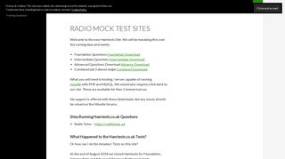 HamTests | Mock Amateur Radio Exam Training Questions