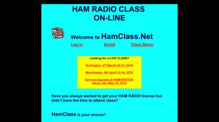 On Line Ham Radio Class