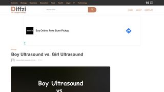 Boy Ultrasound vs. Girl Ultrasound - What's the difference? | Diffzi.com