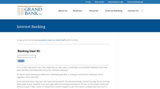 Internet Banking Login - Grand Bank, N.A. - Hamilton, Hamilton ...