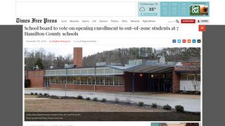 School board to vote on opening enrollment to out-of-zone students at ...