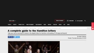 What You Need to Know to Win the Hamilton Lottery - Time Out