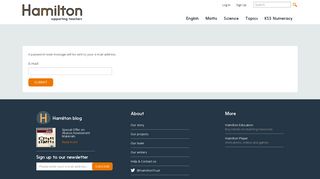 User account | Hamilton Trust