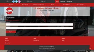 Dealer Login - Hammer International