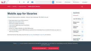 Mobile access to the library catalogue | LBHF