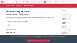 Home library service - Hammersmith and Fulham