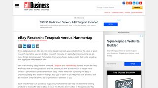 eBay Research: Terapeak versus Hammertap | AllBusiness.com
