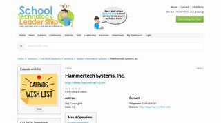 Hammertech Systems, Inc. - School Technology Leadership