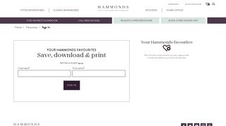 Sign In | Hammonds