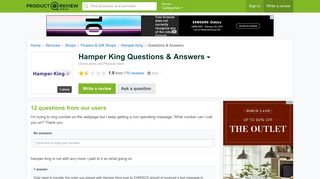 Hamper King Questions & Answers - ProductReview.com.au