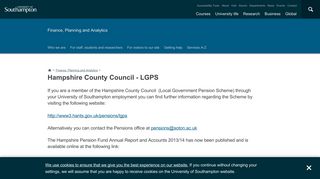 Hampshire County Council - LGPS | Finance, Planning and Analytics ...