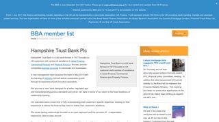 Hampshire Trust Bank | BBA