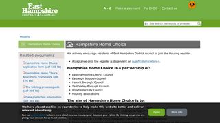 Hampshire Home Choice | East Hampshire District Council