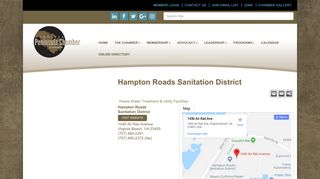 Hampton Roads Sanitation District | Waste Water Treatment & Utility ...