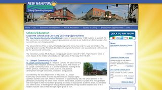 Schools/Education - New Hampton, Iowa - City of Expanding Horizons
