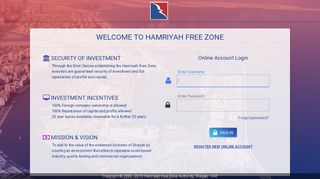 HFZA - Online Services - Hamriyah Free Zone