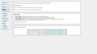 HamExam.org: Free Amateur Radio Practice Tests with Flash Cards