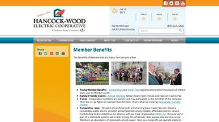 Member Benefits | Hancock-Wood Electric Cooperative