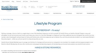 Lifestyle Program | Hand and Stone
