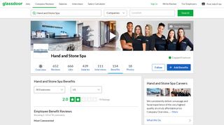 Hand and Stone Spa Employee Benefits and Perks | Glassdoor