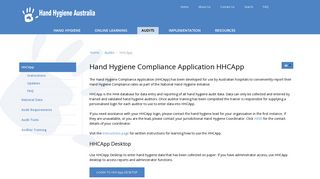 Hand Hygiene Australia | HHA | Audits | HHCApp