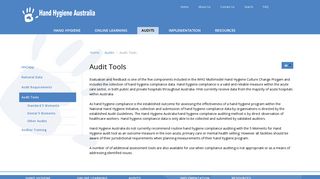 Audit Tools - Hand Hygiene Australia