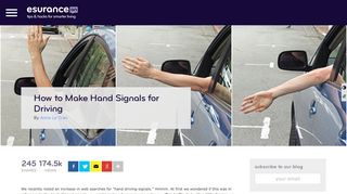 How to Make Hand Signals for Driving - Esurance Blog