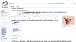 Shaka sign - Wikipedia